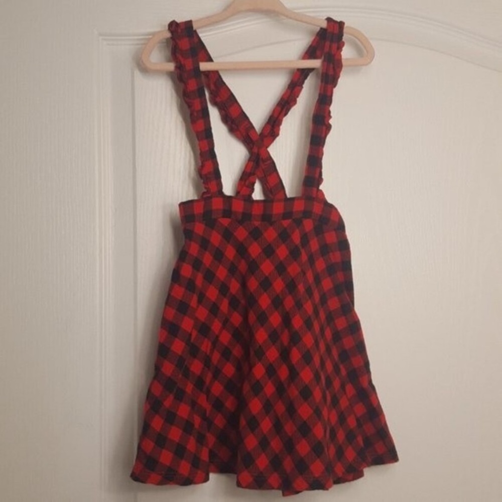 Wonder Nation Red and Black Casual Sundress
